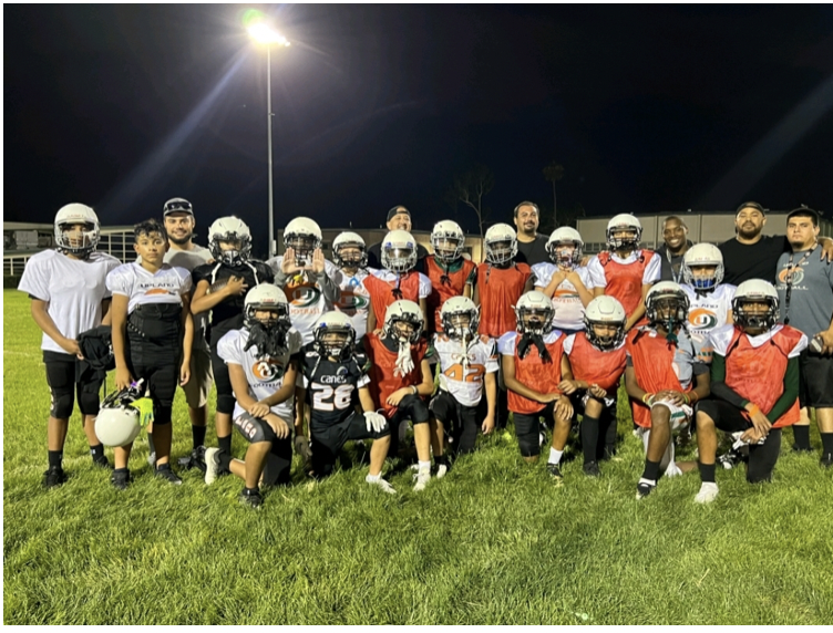 Upland Football team photo for fundraising campaign.